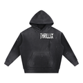 Vintage Washed Frayed Fleece Hoodie
