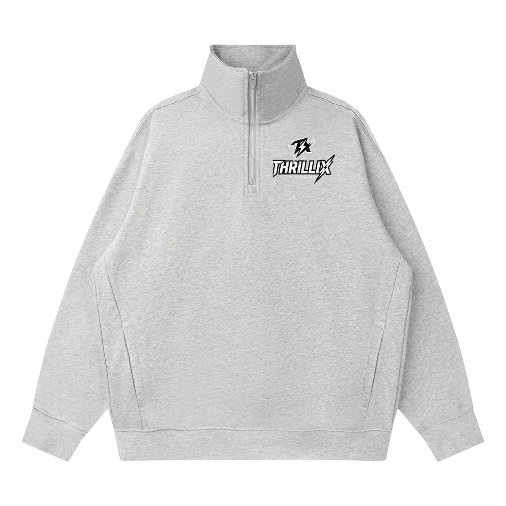 Quarter-Zip Drop Shoulder Sweatshirt