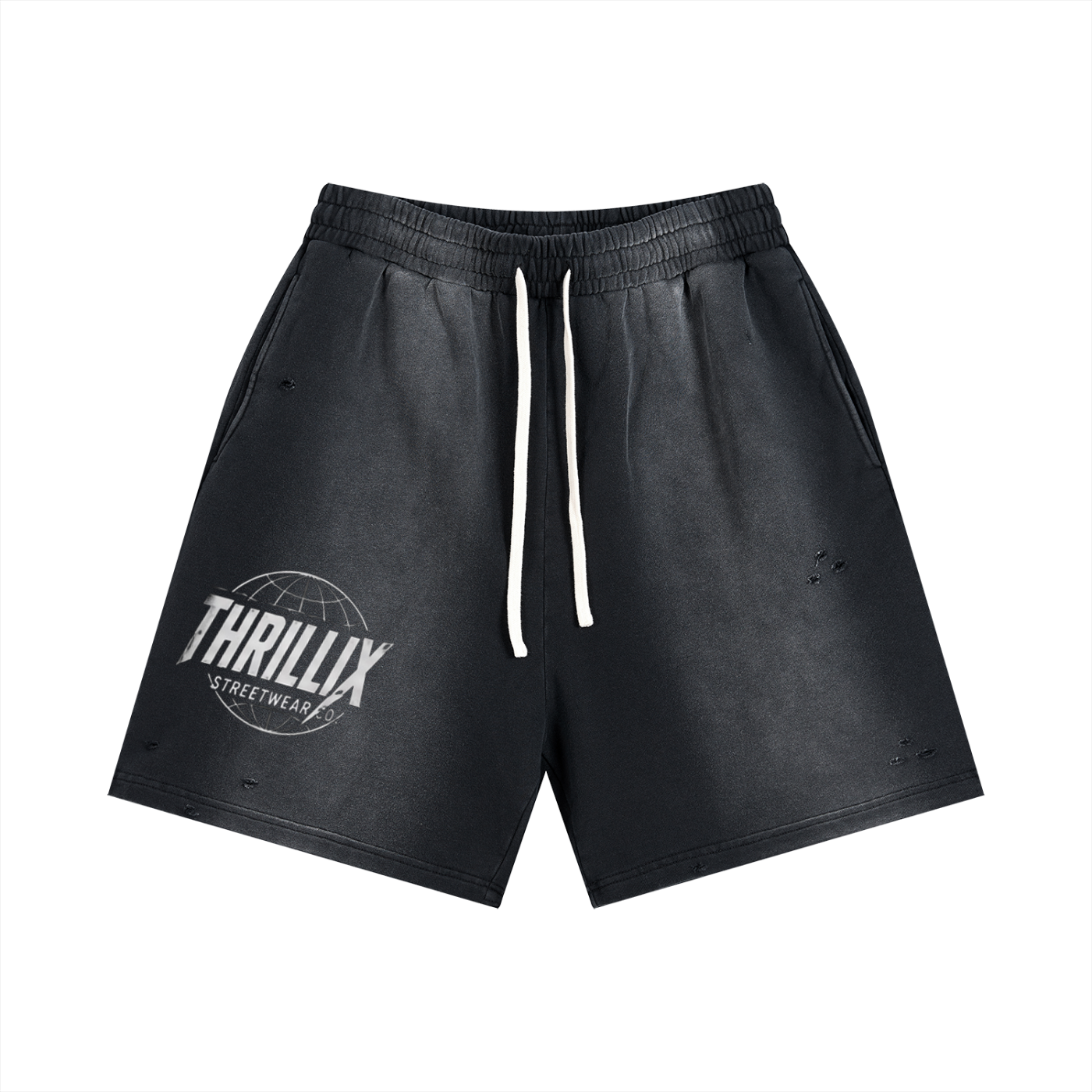 Sun Fade Distressed Shorts