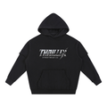Snow Washed Raw Edge Double Layered Hoodie