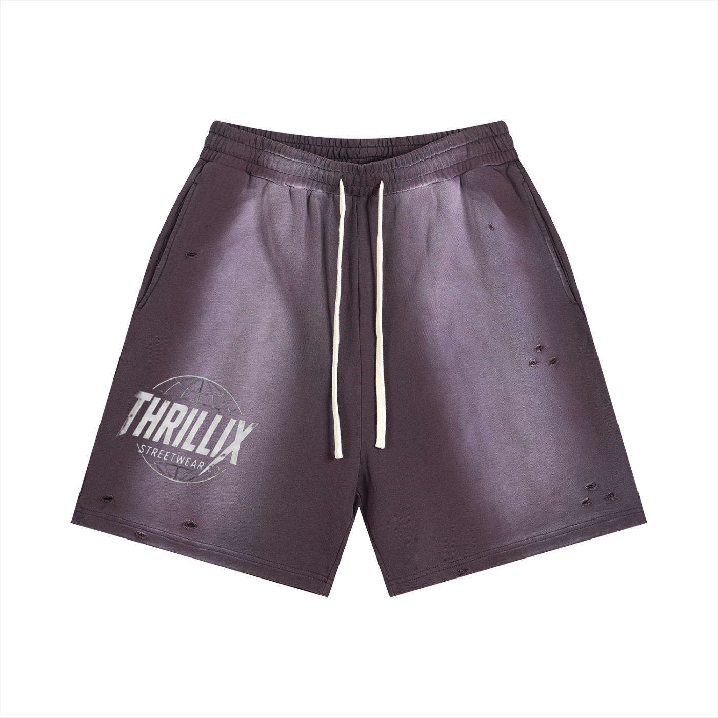 Sun Fade Distressed Shorts